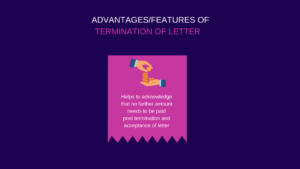Advantages of termination agreement
